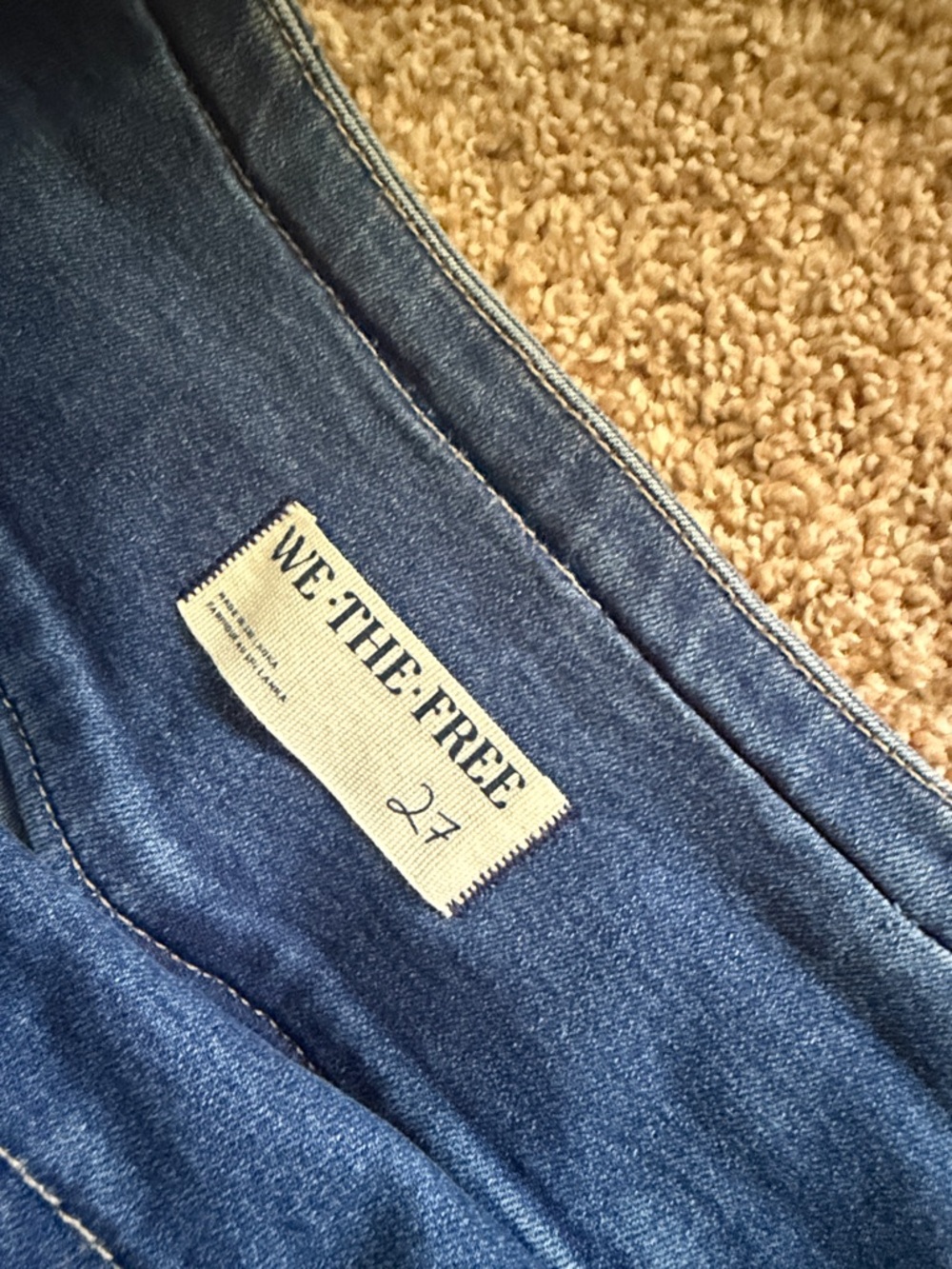 FREE PEOPLE We The Free Spotlight High-Rise Wide Leg Jeans 27 - Picture 4 of 7